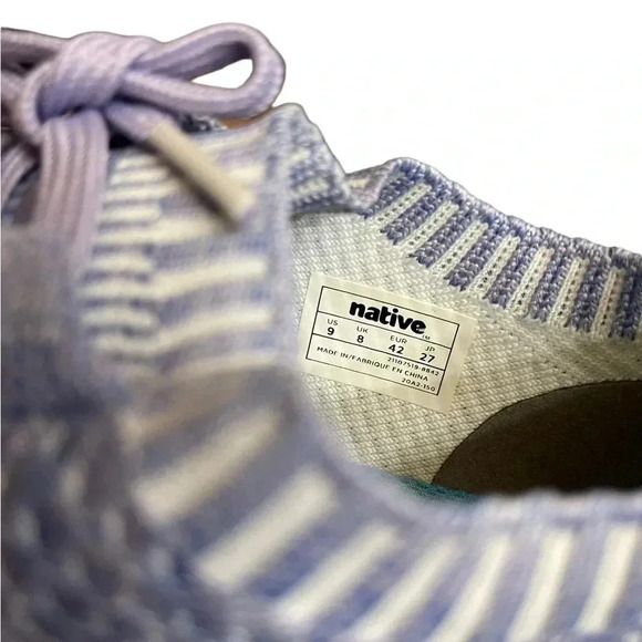 Native Jefferson 2.0 Liteknit Light Purple Slip On Comfort Mesh Shoe Women’s 9 - Picture 9 of 15